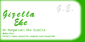 gizella eke business card